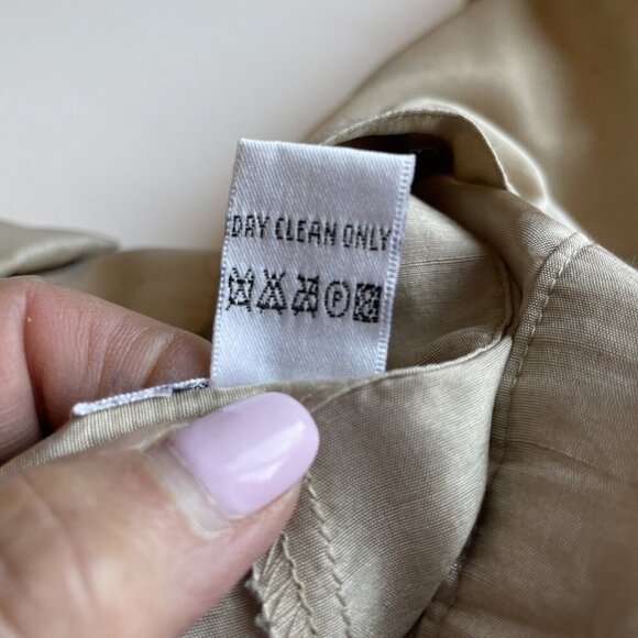 I.S.C. 100% Silk Tunic & Embroidered Pant Set Women's Large Beige Floral Luxury - Picture 10 of 12